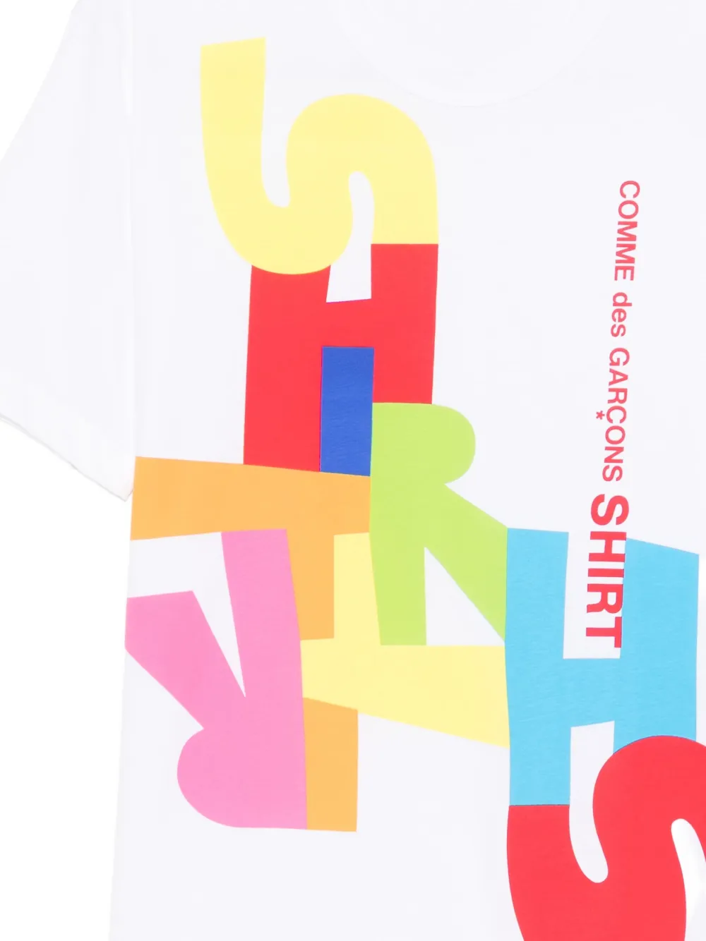 Comme Des Garçons Shirt T-shirt met grafische print Wit