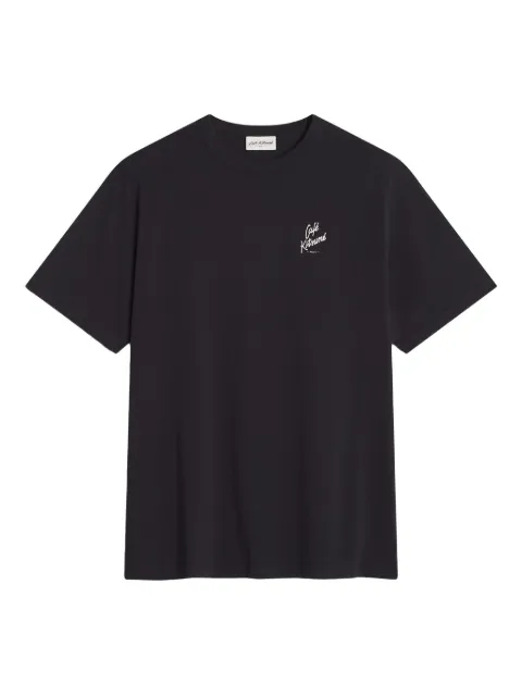 CAFÉ KITSUNÉ logo-embroidered cotton T-shirt