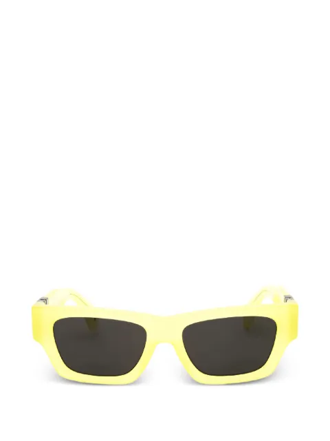Palm Angels Eyewear Magnolia logo-plaque square-frame sunglasses