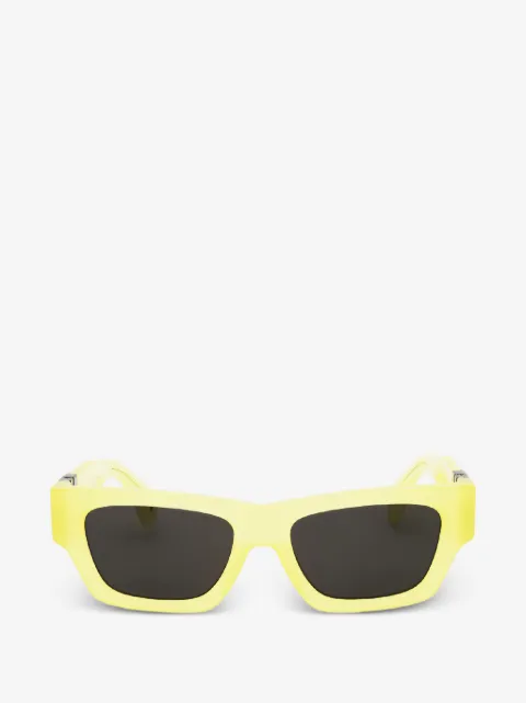 Palm Angels Eyewear Magnolia logo-plaque square-frame sunglasses