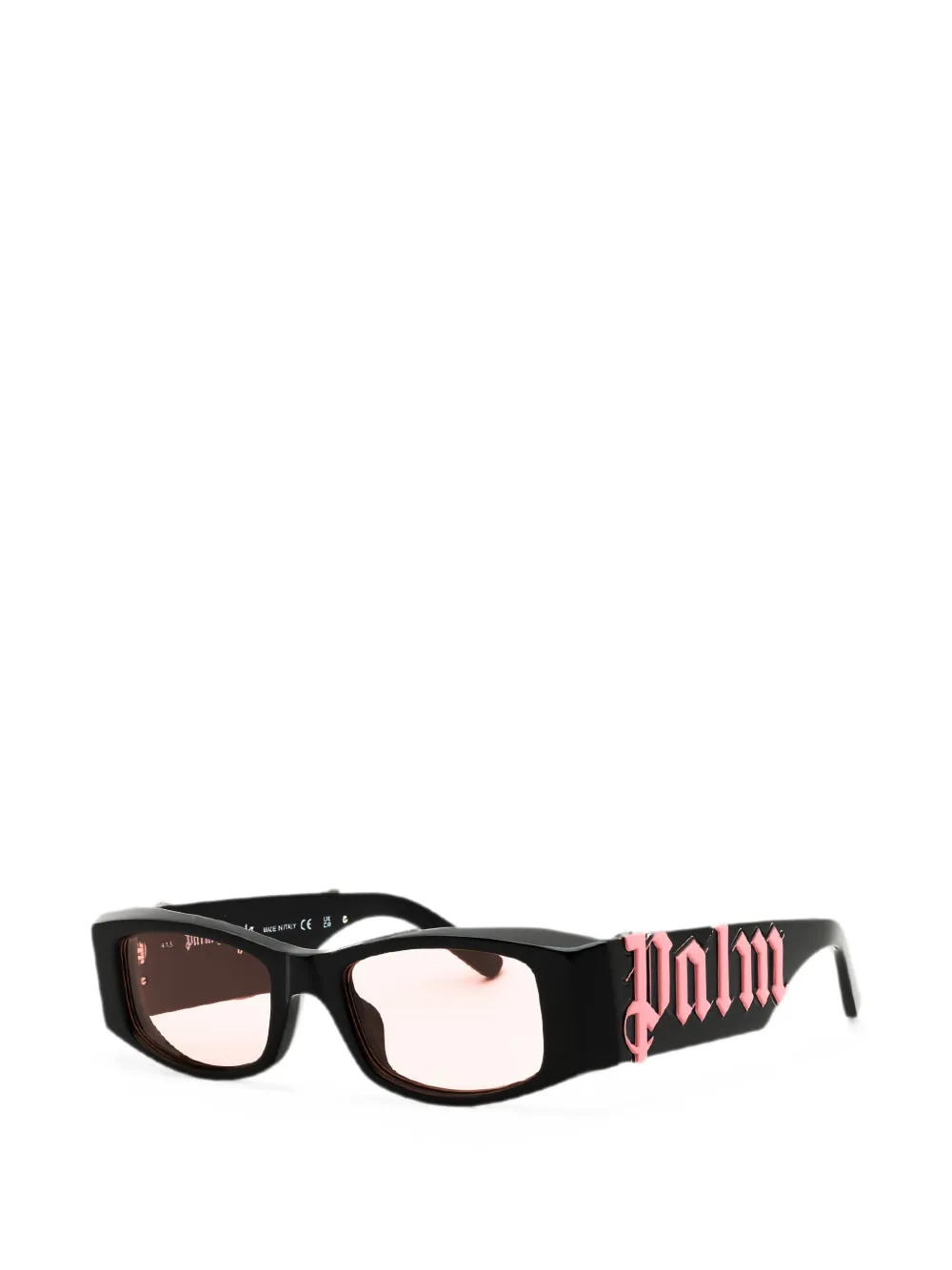 Palm Angels Eyewear Angel logo-plaque sunglasses Zwart