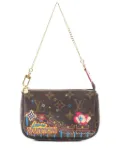 Louis Vuitton Pre-Owned 2020 Monogram Vivienne Christmas Roller Coaster Mini Pochette Accessoires handbag - Brown