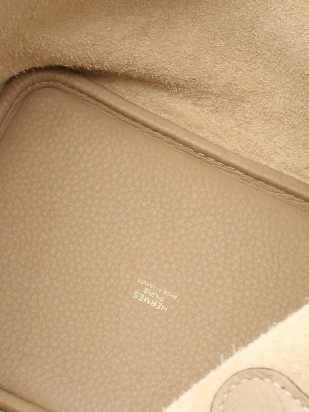Pre-owned Hermes 2025 Clemence Picotin Lock 18 Handbag In Brown