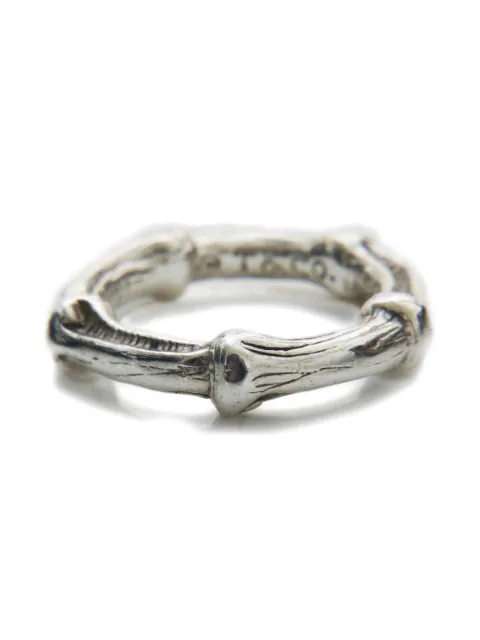 Tiffany & Co. Pre-Owned 1990-2010's 뱀부 스털링 실버 링
