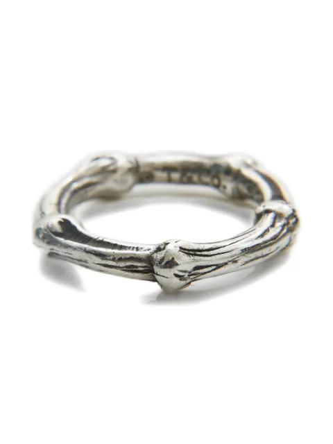 Tiffany & Co. Pre-Owned 1990-2010's 뱀부 스털링 실버 링