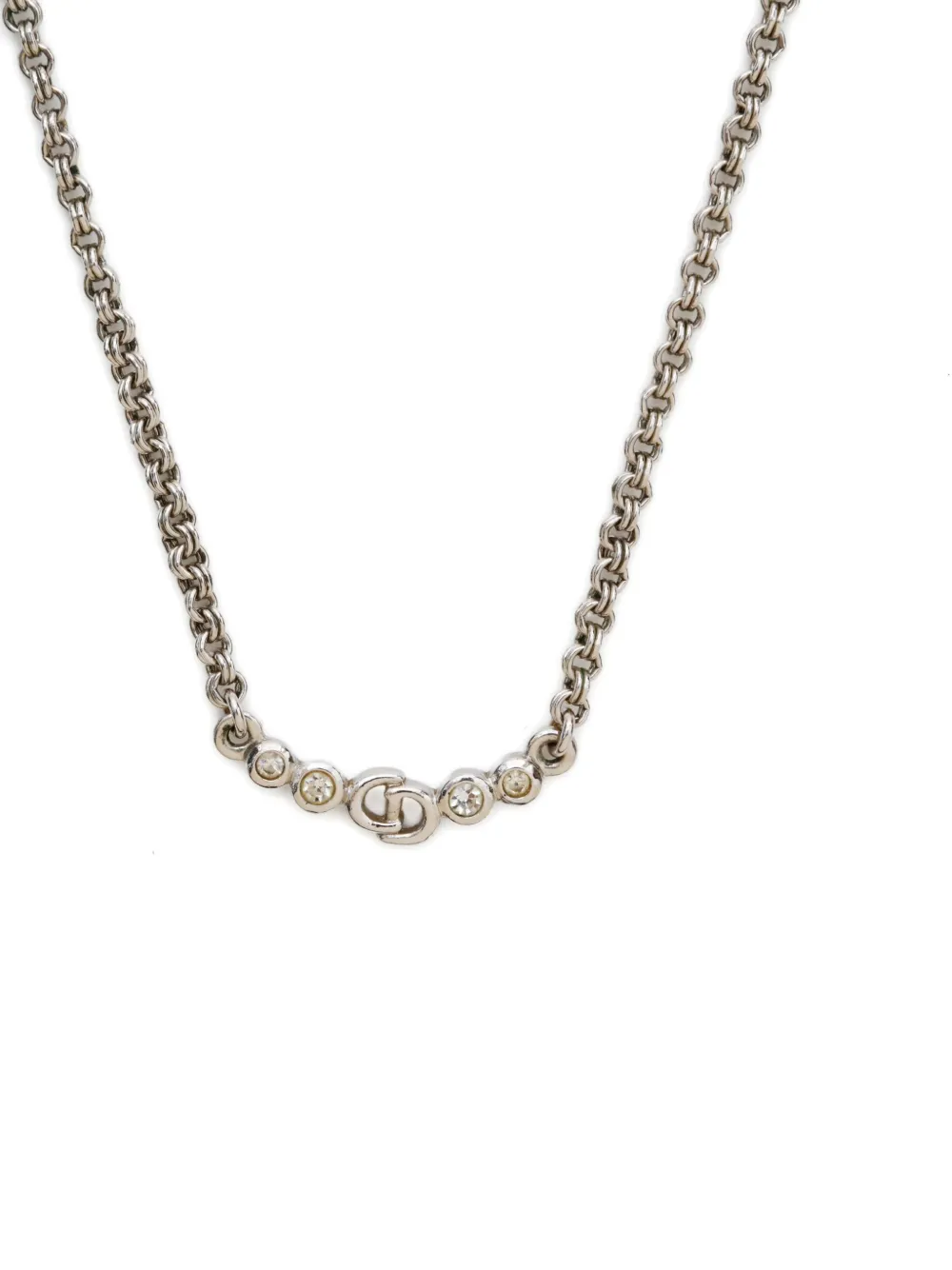 Christian Dior Pre-Owned 1990-2000s logo chain necklace | Image 2