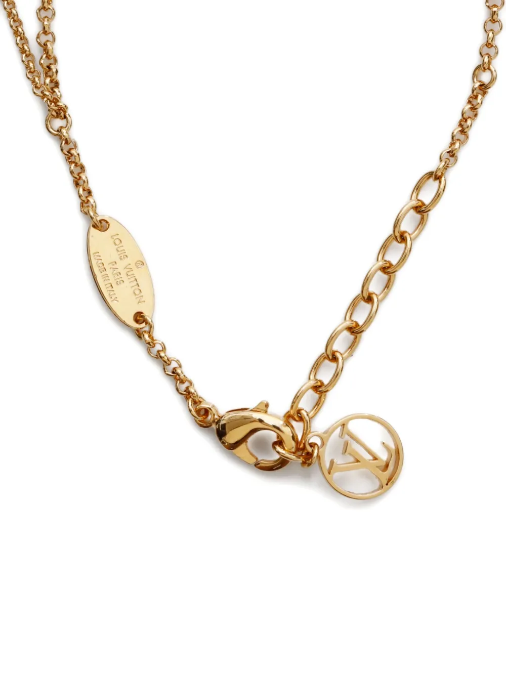 Pre-owned Louis Vuitton 2023 Lv Monogram Flower Bracelet In Gold