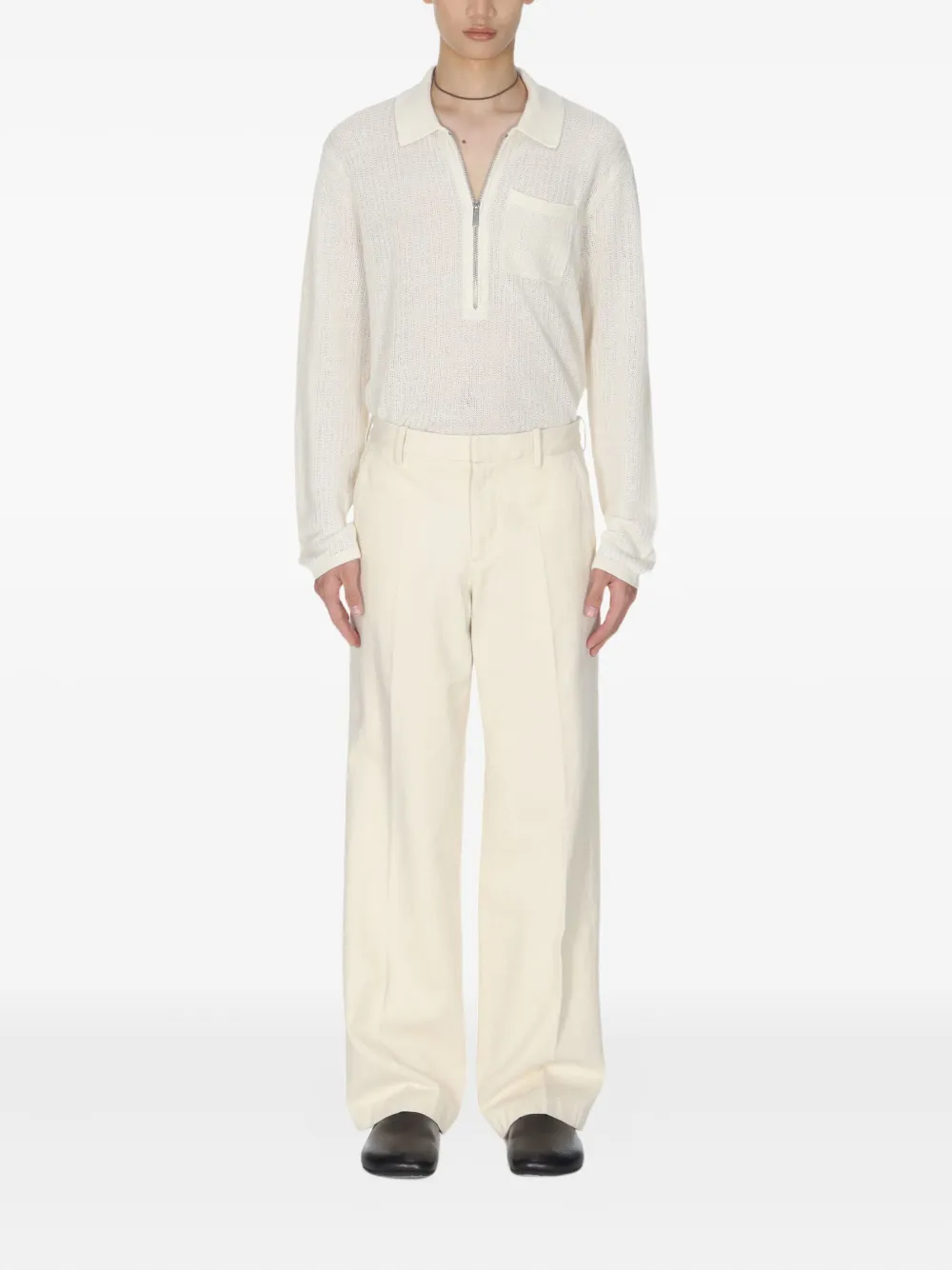 Helmut Lang 棉混纺长裤 | 直筒裤 | Image 2