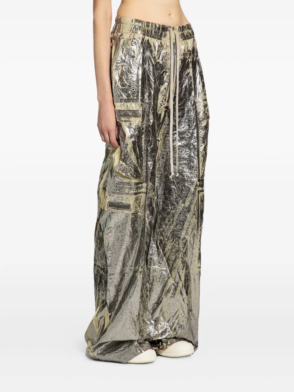 Rick Owens Drkshdw Double-cargo Trousers In Gray