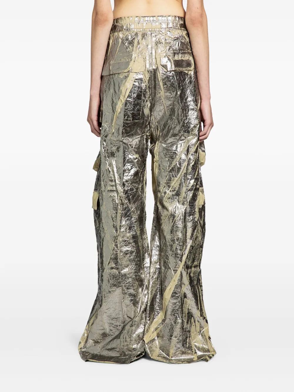 Rick Owens Drkshdw Double-cargo Trousers In Gray