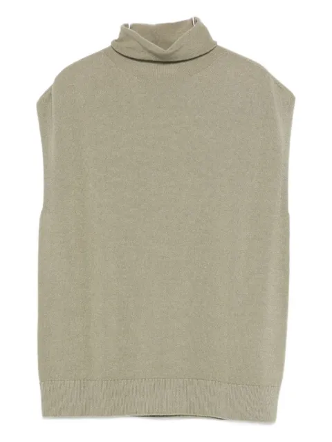 Antonelli roll-neck sleeveless top