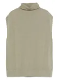Antonelli roll-neck sleeveless top - Green