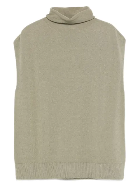 Antonelli roll-neck sleeveless top