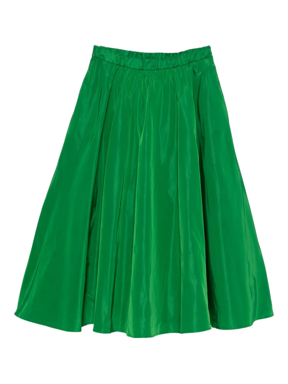 Aspesi Gathered Midi Skirt In Green