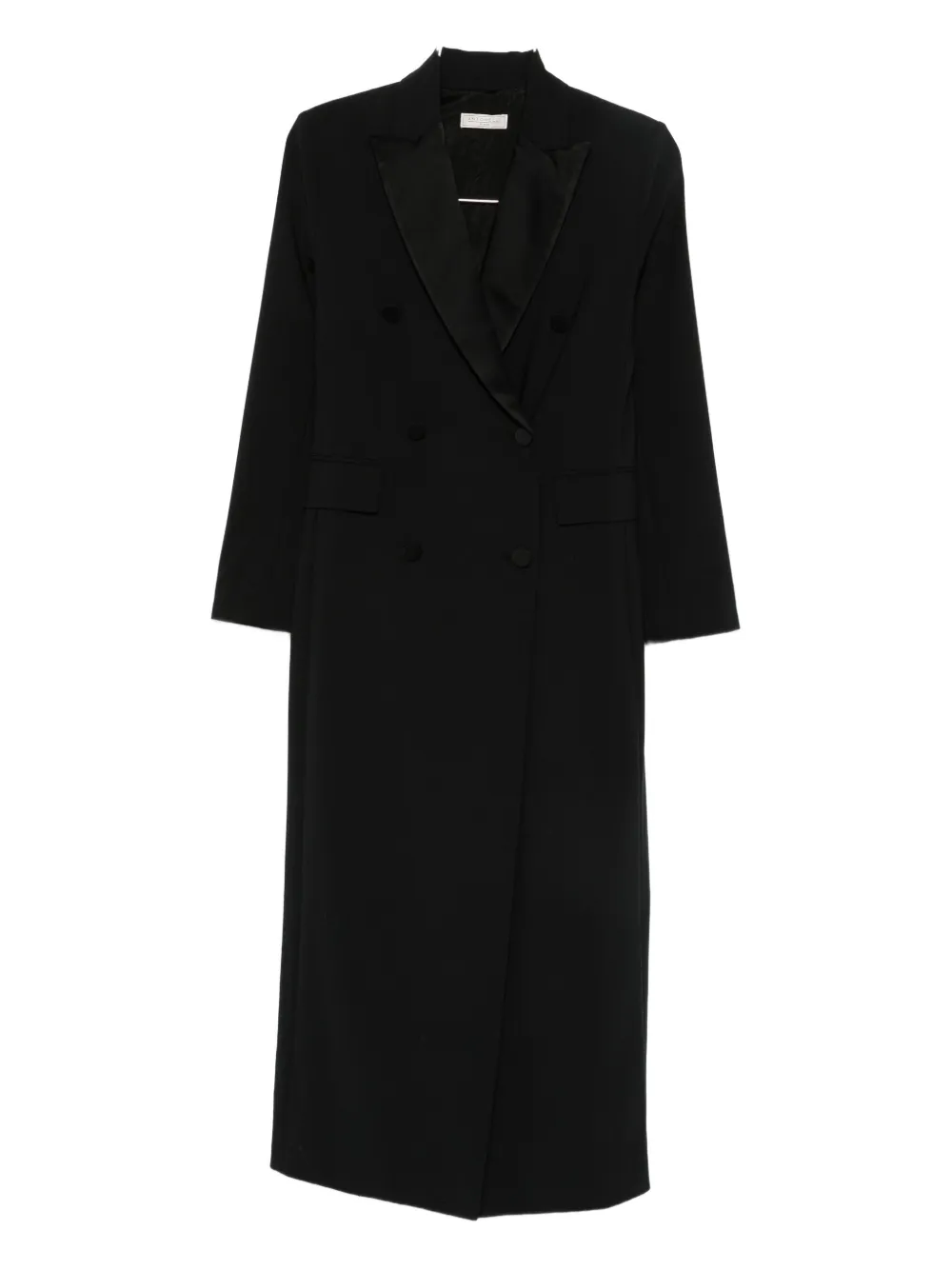 Antonelli Double-breasted Coat In Black