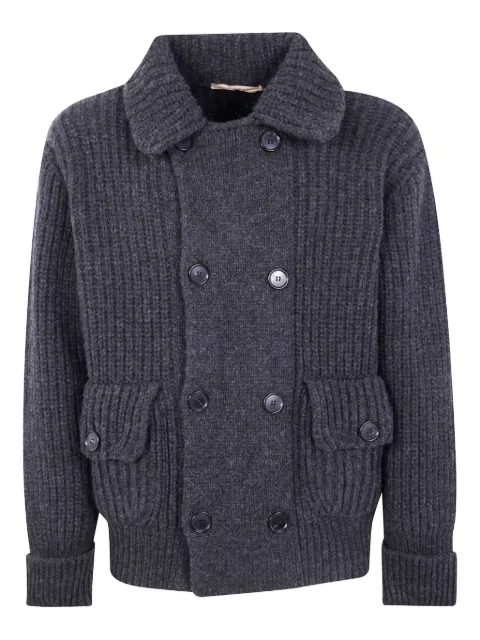Nuur double-breasted ribbed cardigan