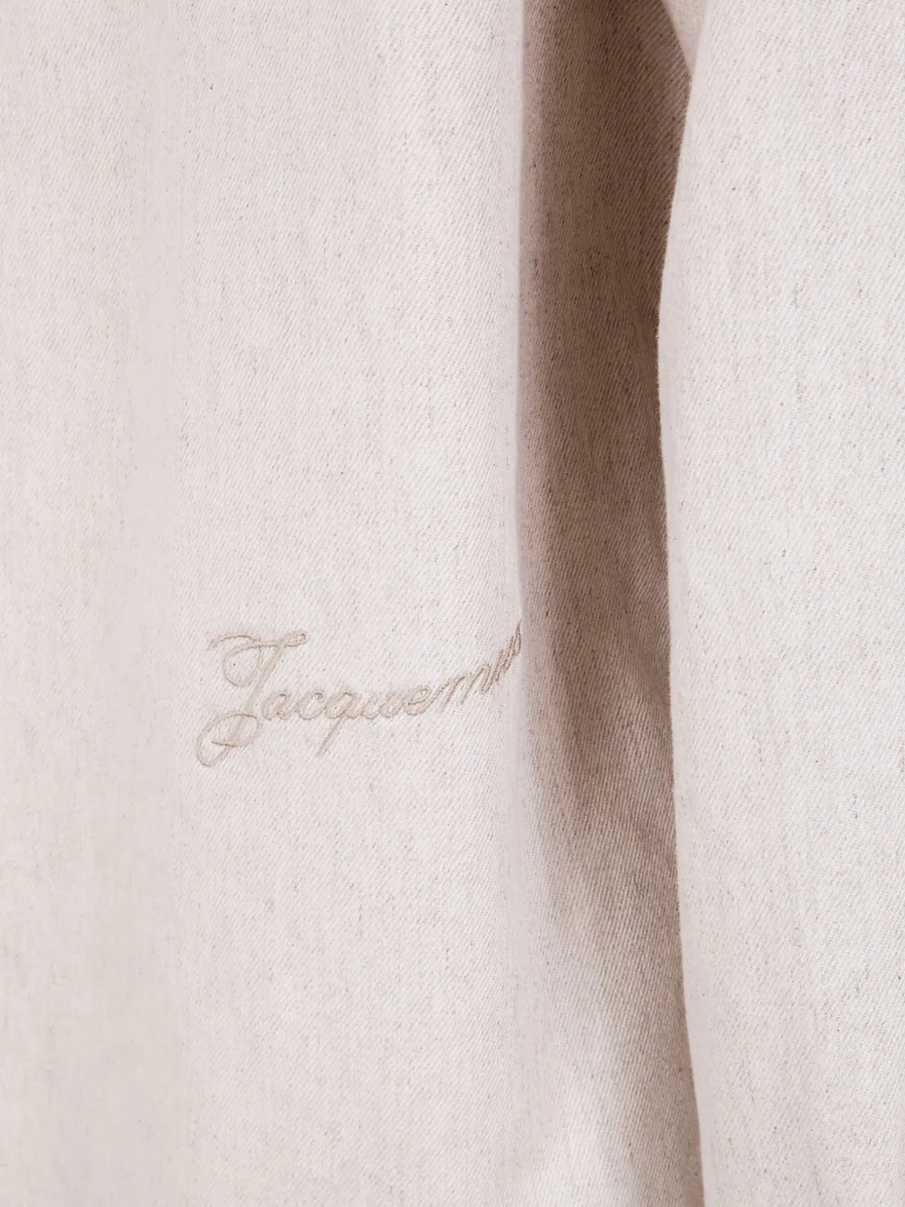 Jacquemus embroidered shirt Beige