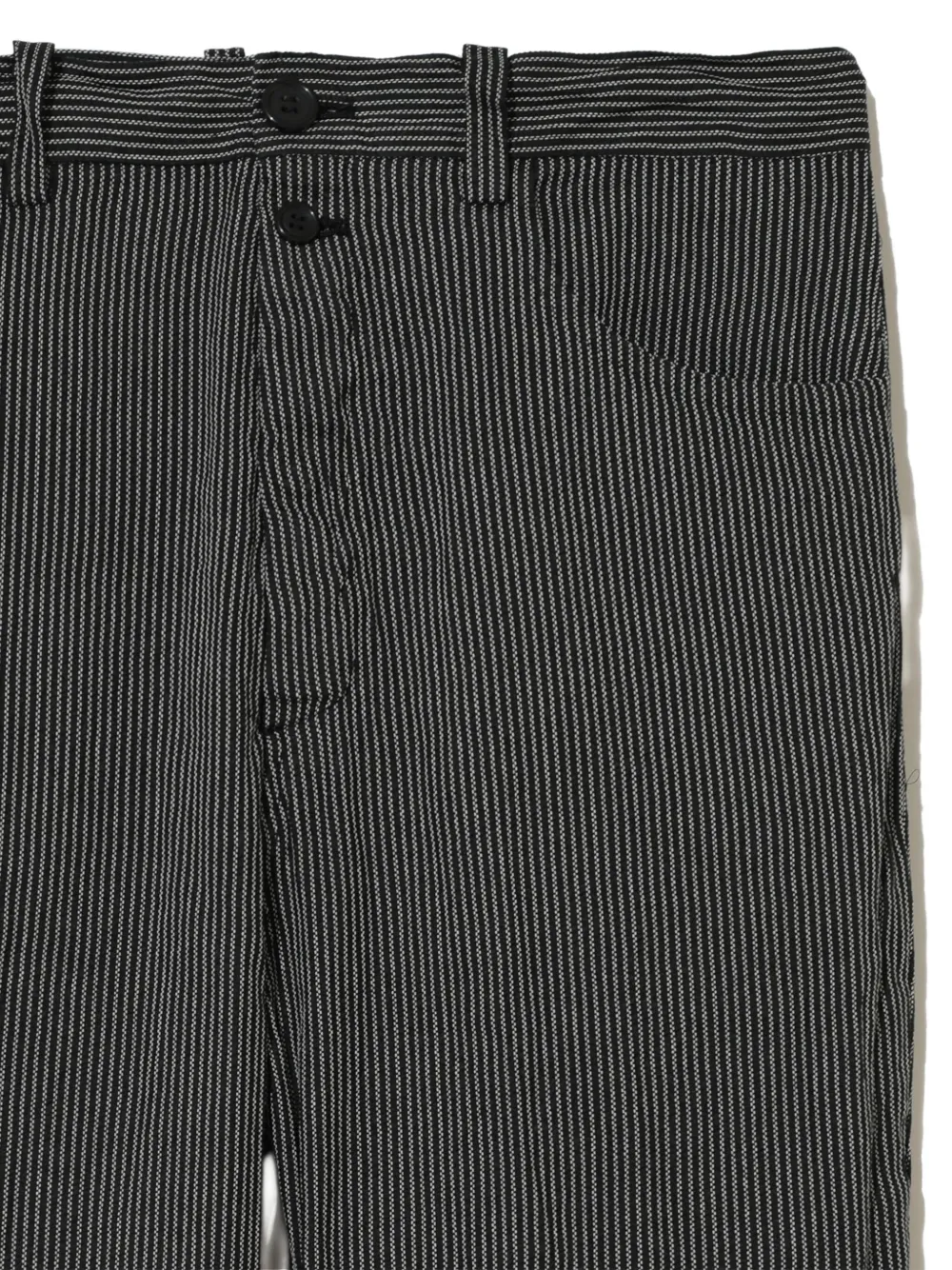 Undercover Broek met trekkoord en krijtstreep Zwart