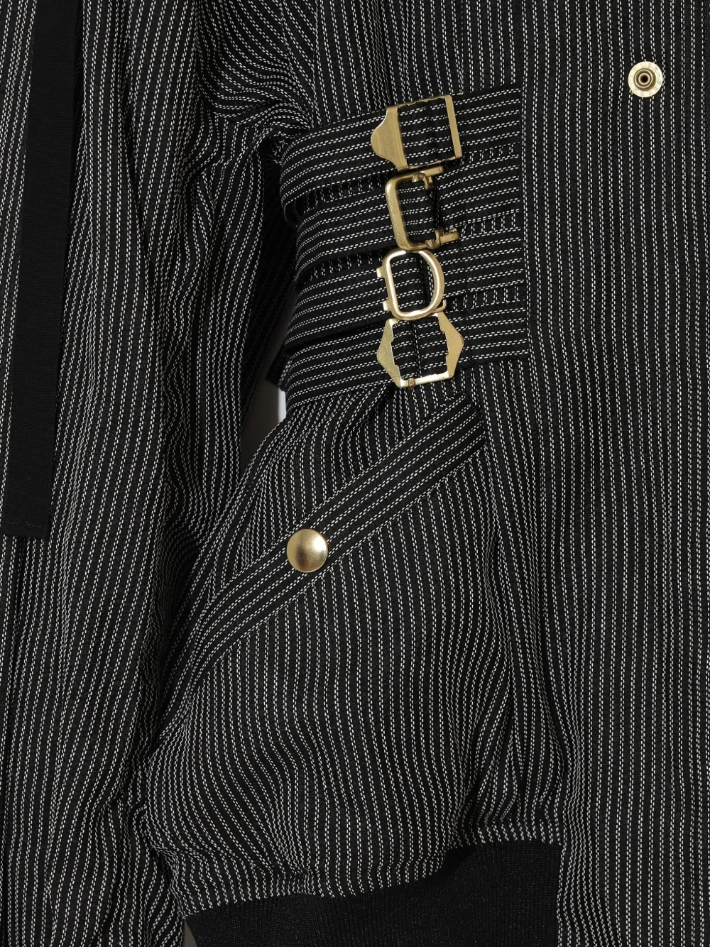 Undercover Pinstripe Bomber Jacket In Gray