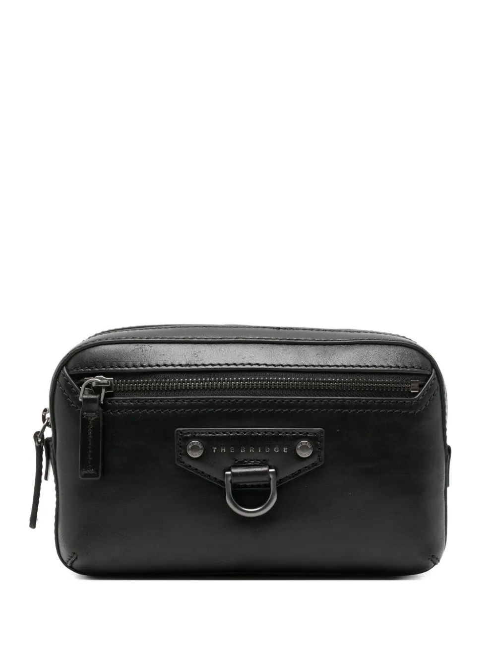 The Bridge zip leather wrist bag | Black | Image 1