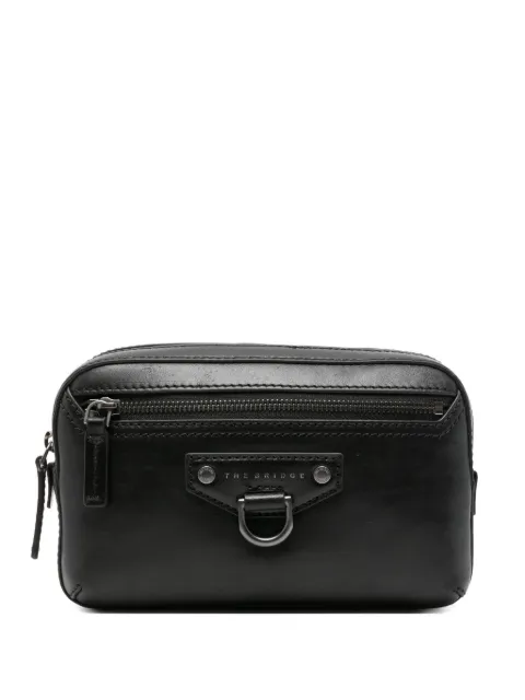 The Bridge zip leather wrist bag
