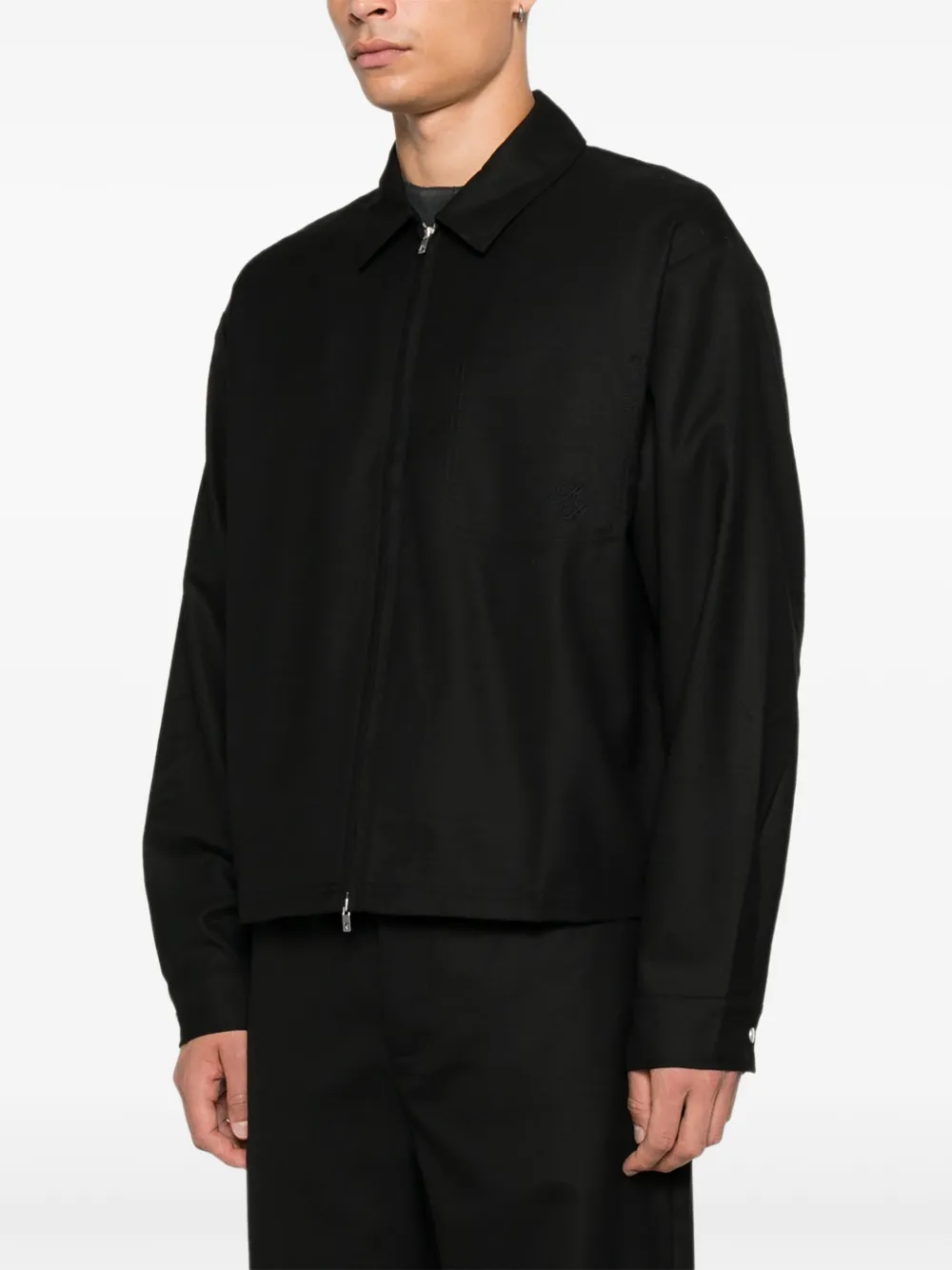 Represent Jack met rits en zak Zwart