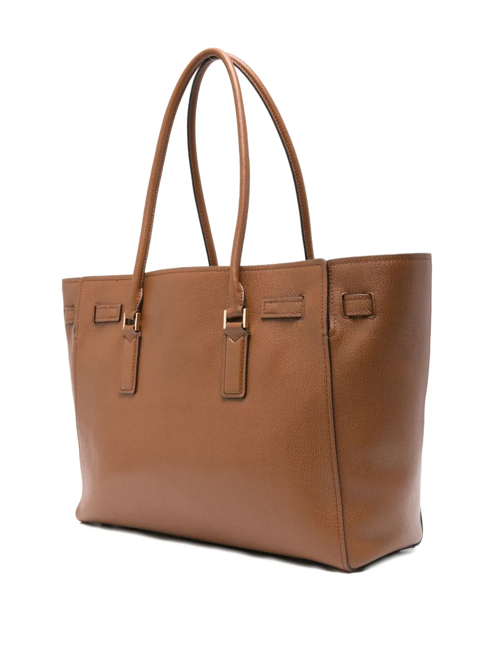 Michael Kors Leren shopper met hangslotdetail Bruin