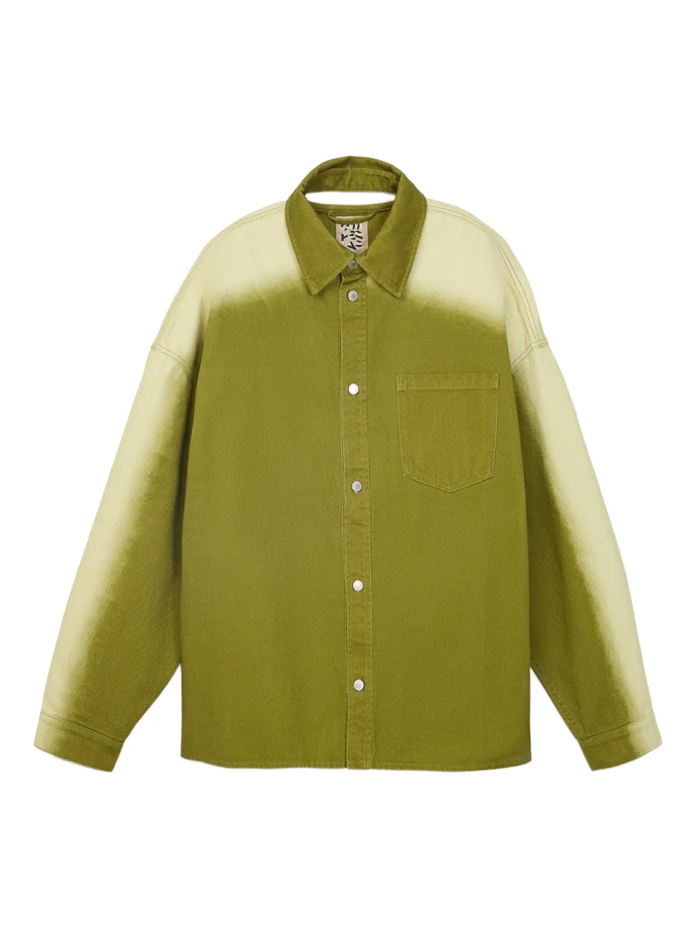 CamperLab long-sleeve denim shirt | Green | Image 1