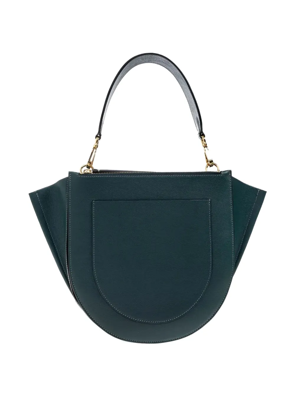 Wandler Medium Hortensia Leather Shoulder Bag In Green