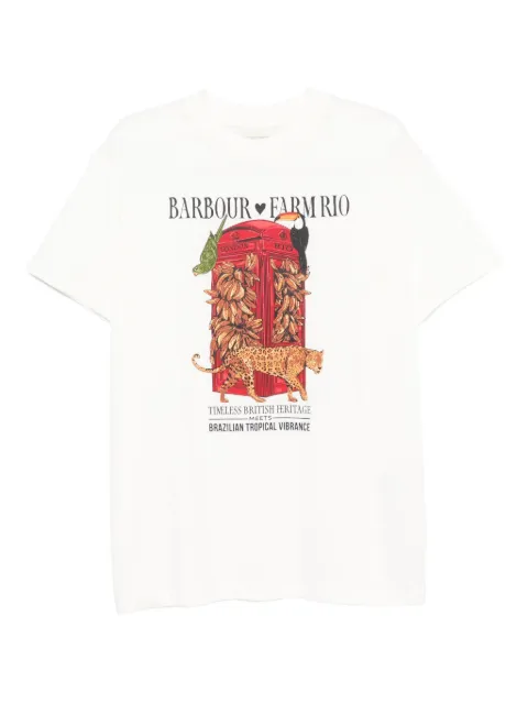 Barbour x FARM Rio Maria Clara print T-shirt