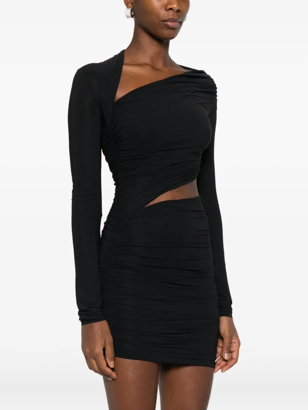 Amazuìn Asymmetric Dress In Black