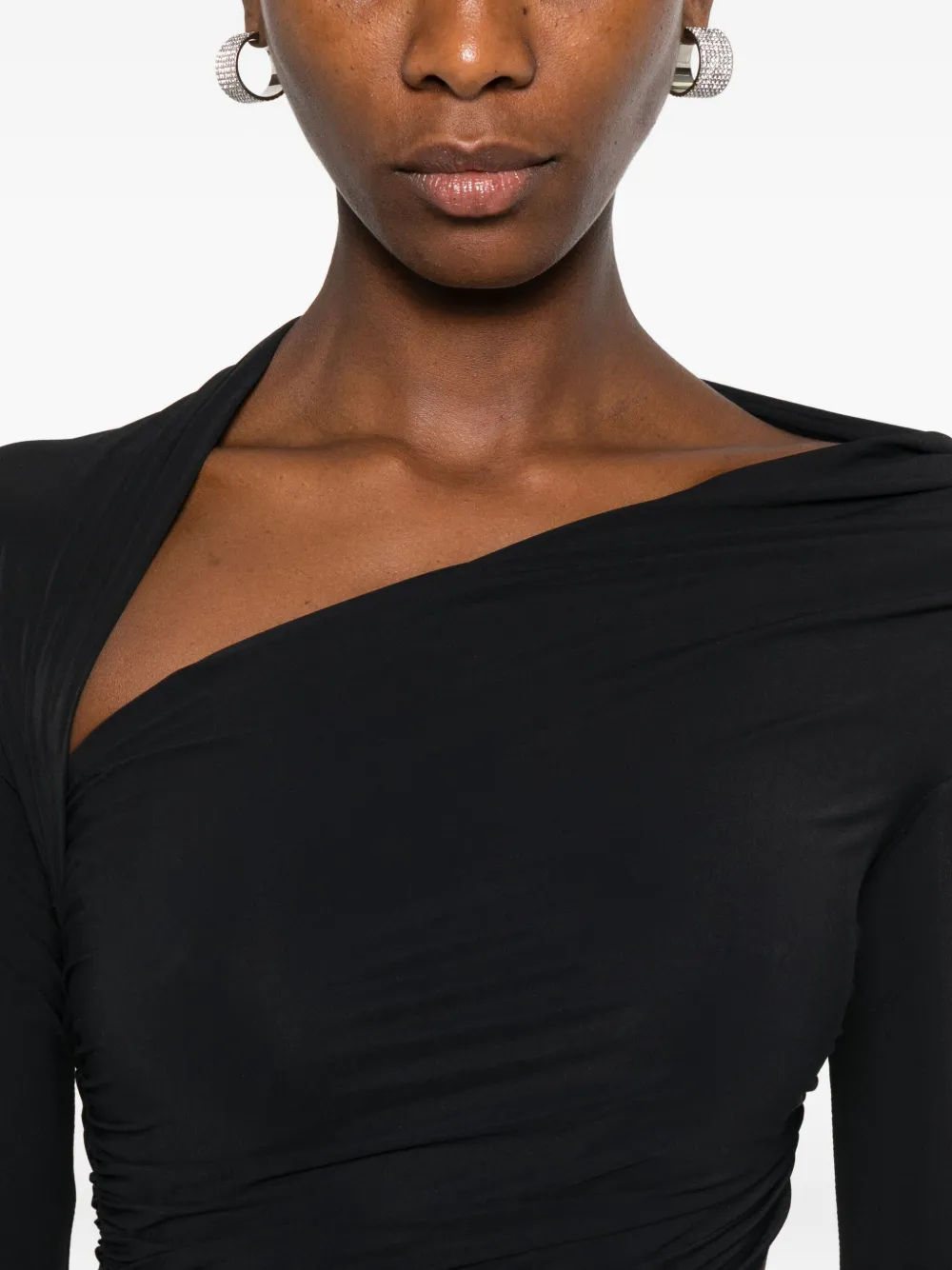 Amazuìn Asymmetric Dress In Black