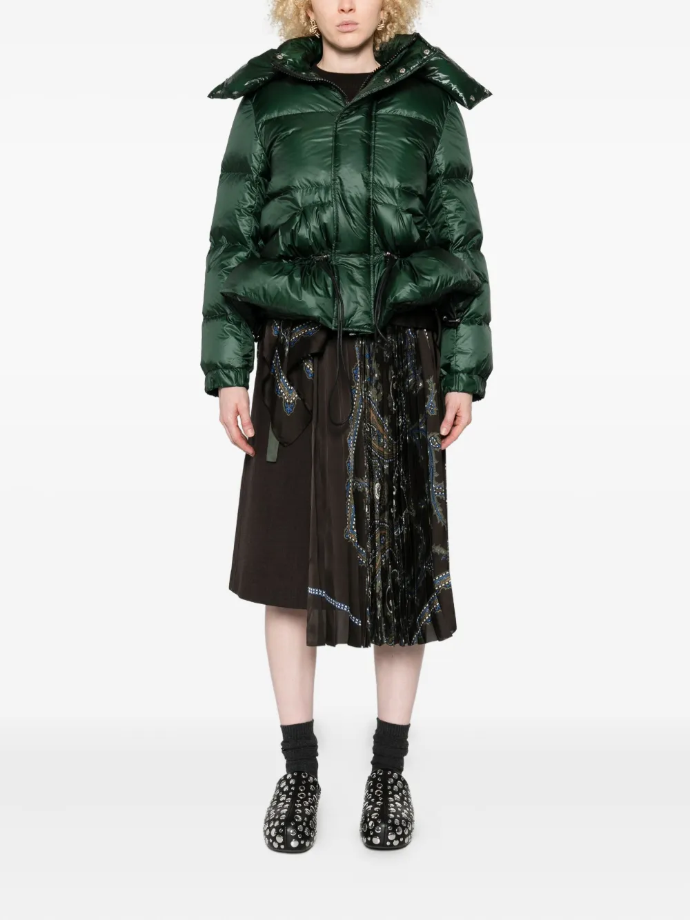 sacai chamarra capitonada con capucha | Chamarras capitonadas | Image 2