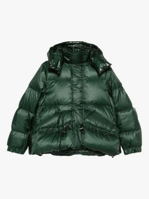 sacai hooded quilted puffer jacket