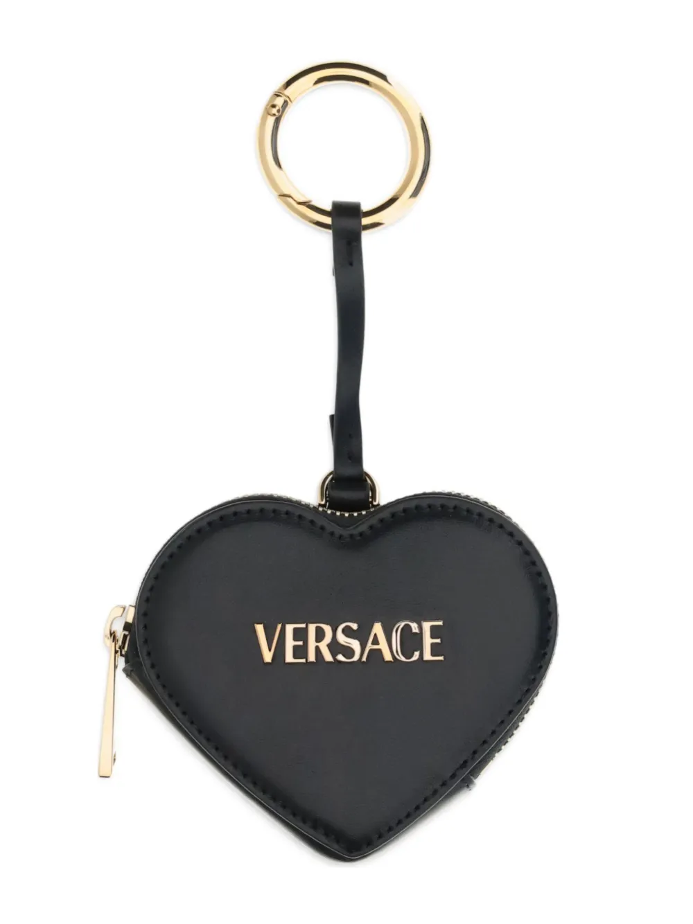 Versace ハート コインケース - ブラック