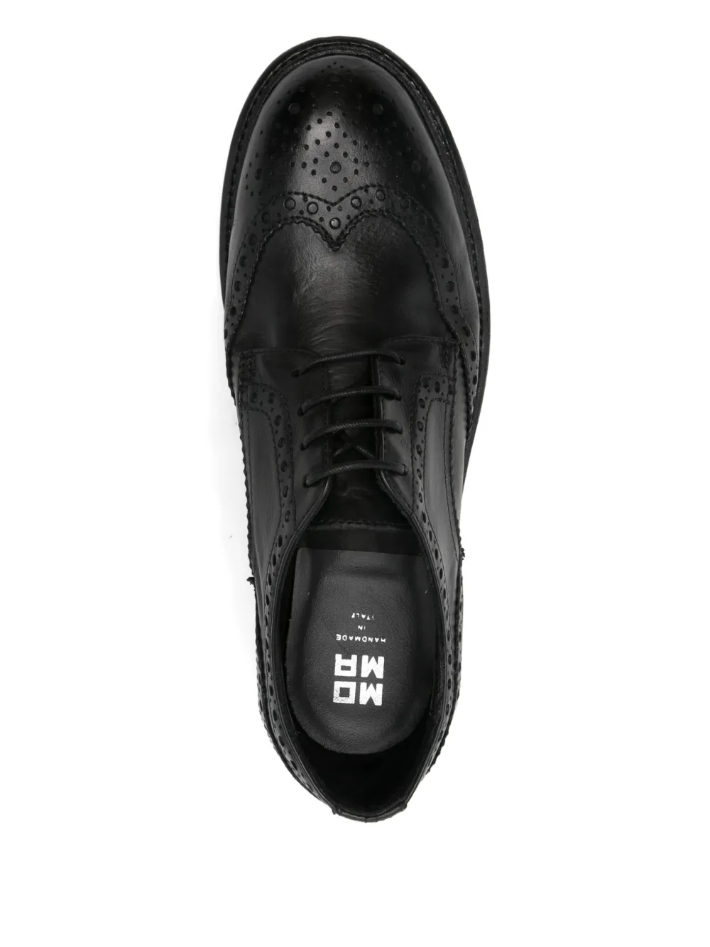 Moma World leren Oxford brogue schoenen Zwart