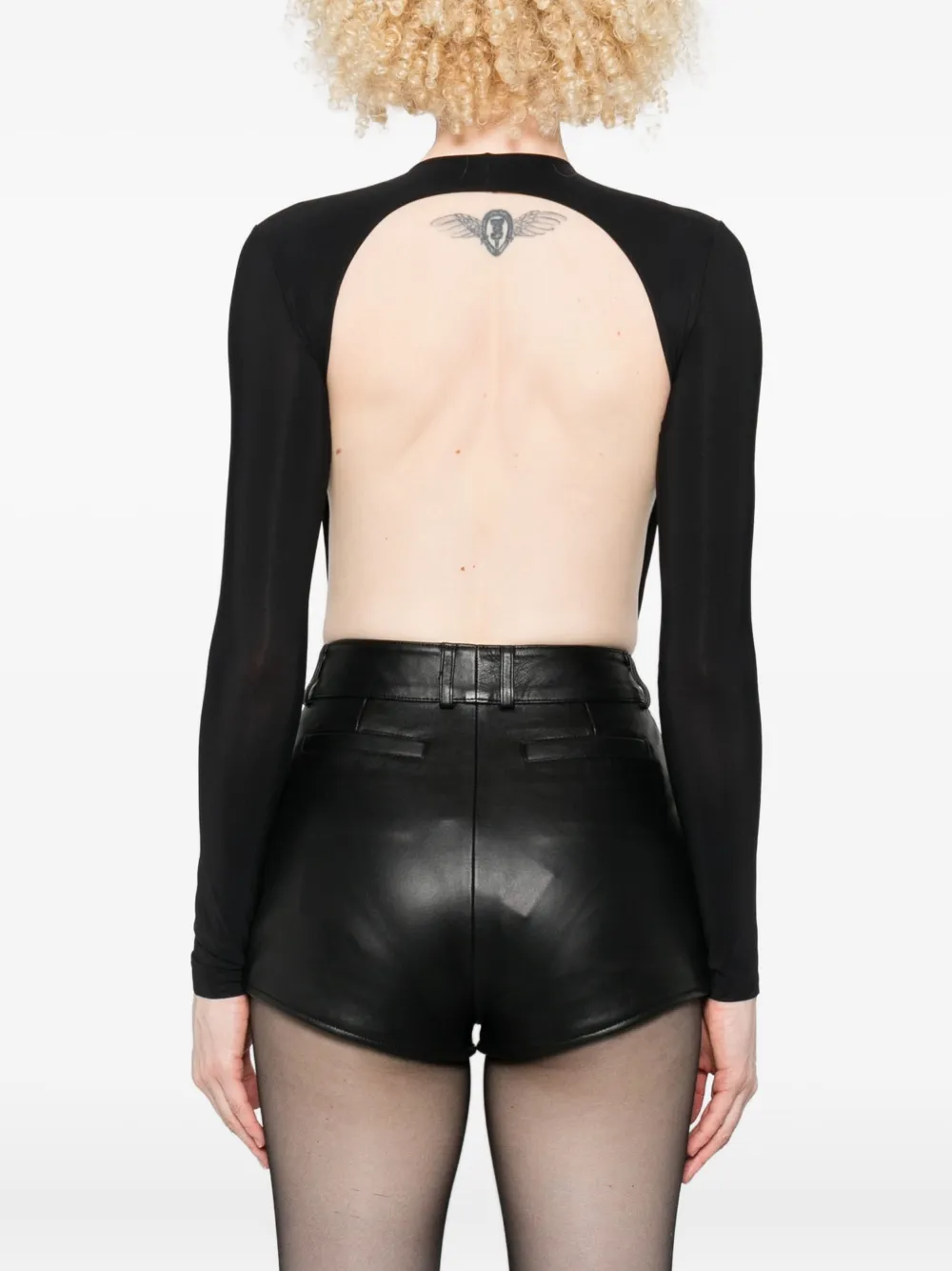 Amazuìn Cut-out Bodysuit In Black