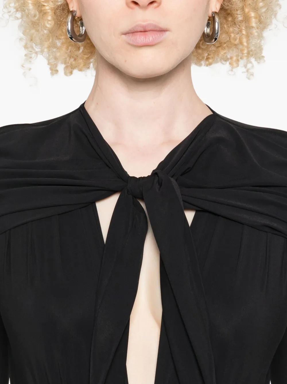 Amazuìn Cut-out Bodysuit In Black