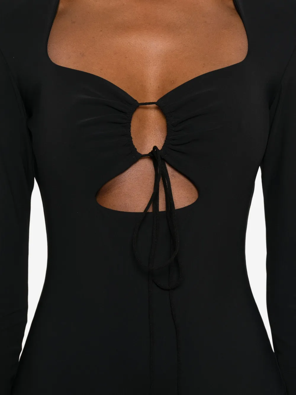 Amazuìn Long Sleeve Dress In Black