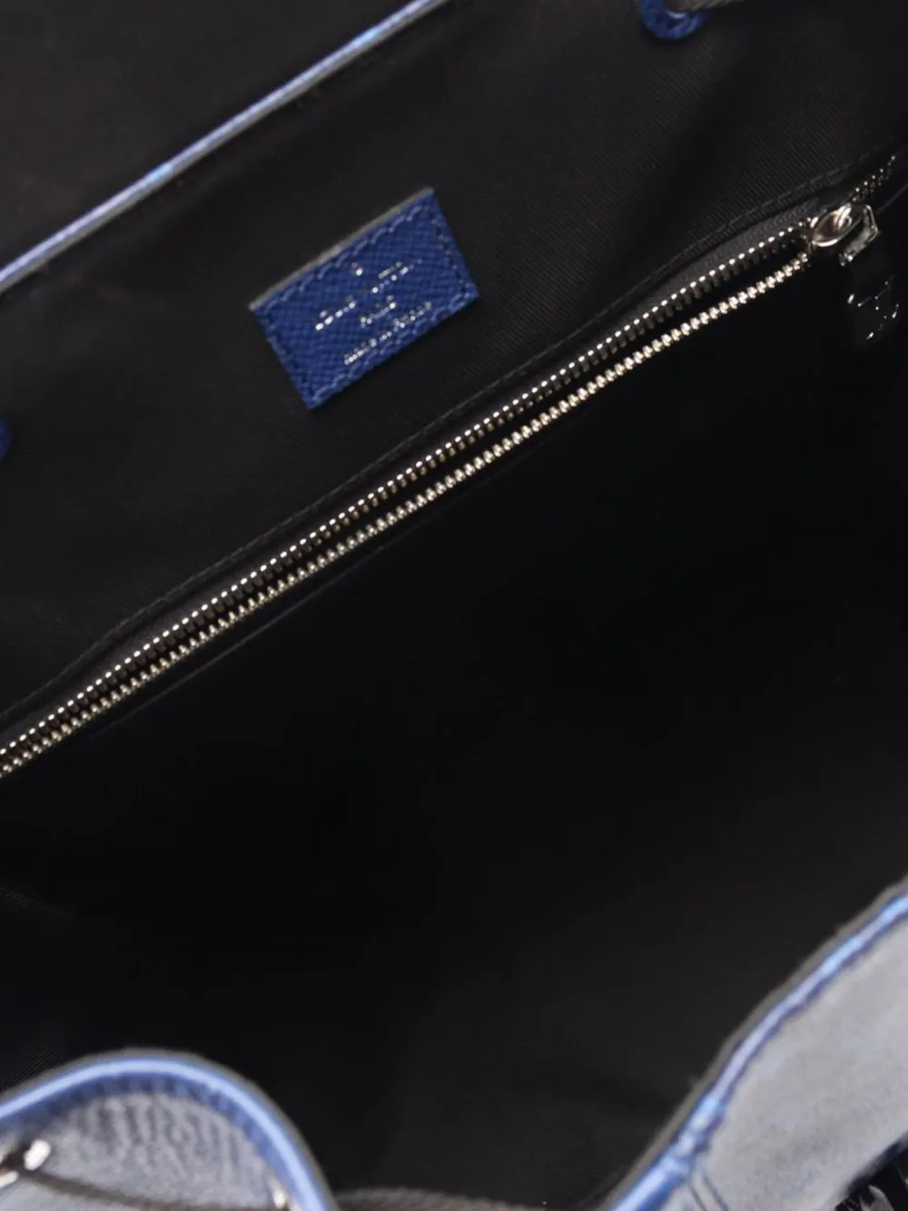 Pre-owned Louis Vuitton 2021-2025 Monogram Eclipse Taigarama Outdoor Backpack In Blue