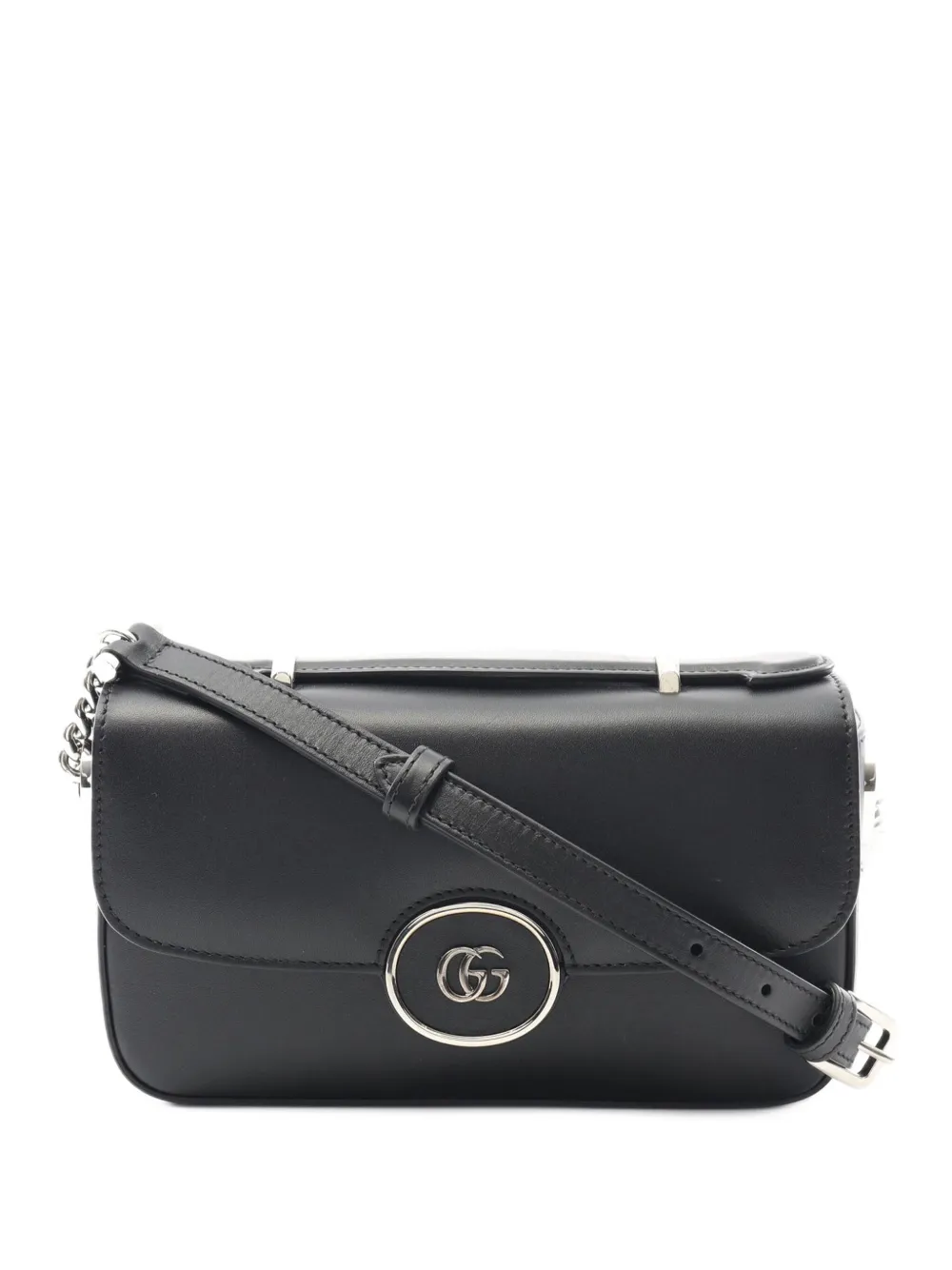 Pre-owned Gucci 2016-2025 Mini Leather Petite Gg Satchel In Black