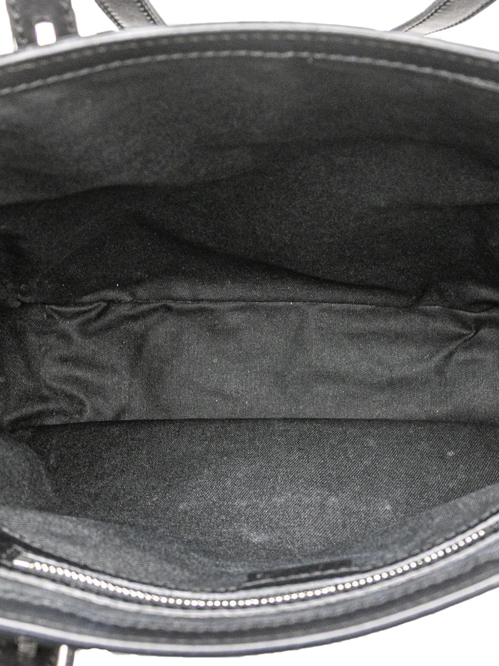 Pre-owned Celine 2000 C Macadam Canvas Tote Bag In Black