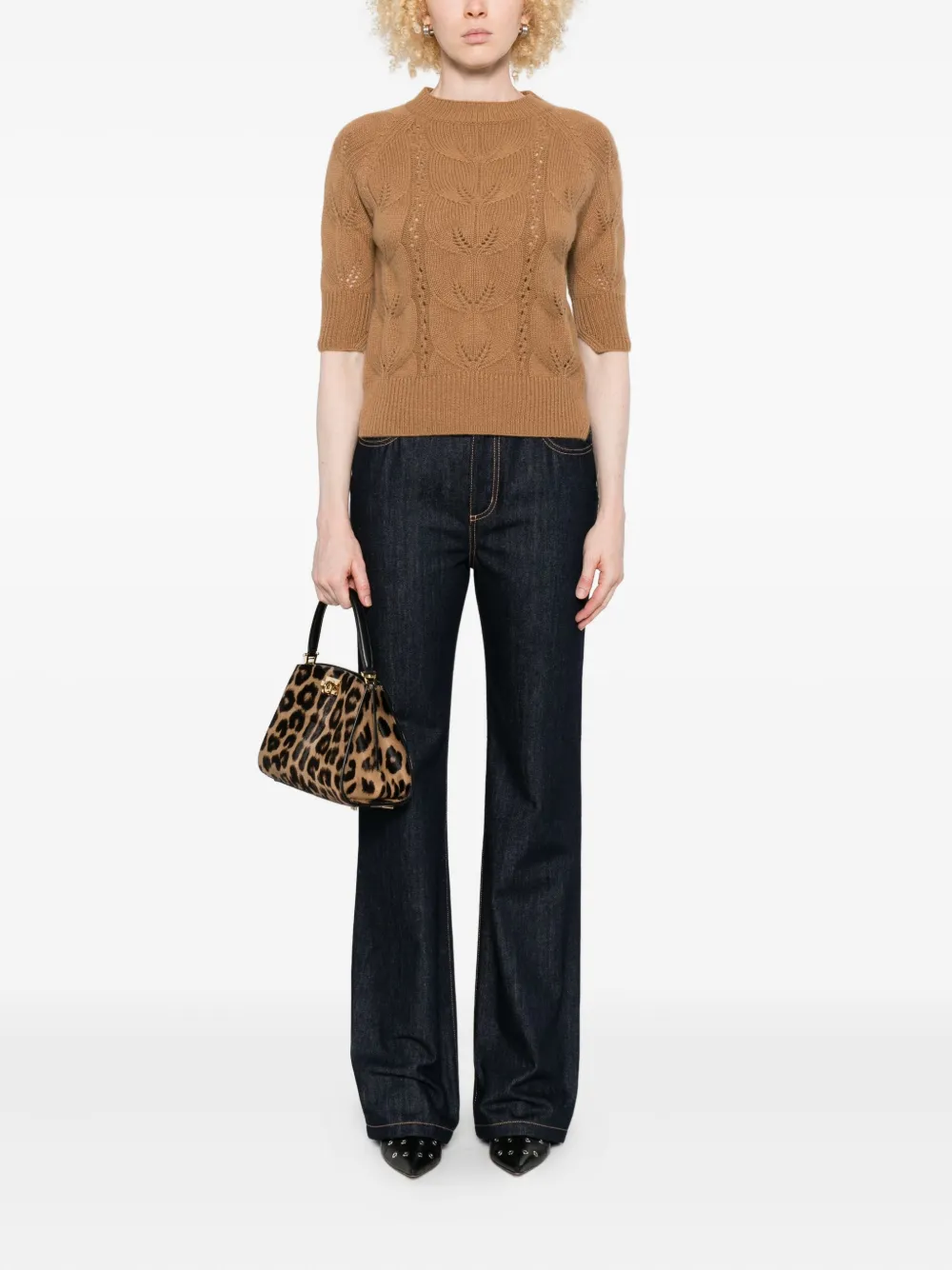 Ermanno Scervino open-knit short-sleeve sweater | Knitted Sweaters | Image 2