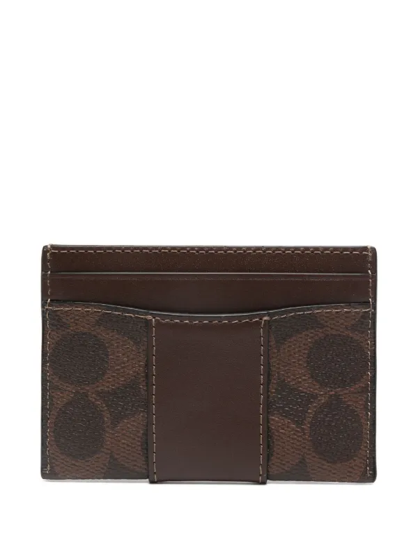 Coach Essential Card Case In Signature Canvas | FARFETCH CA