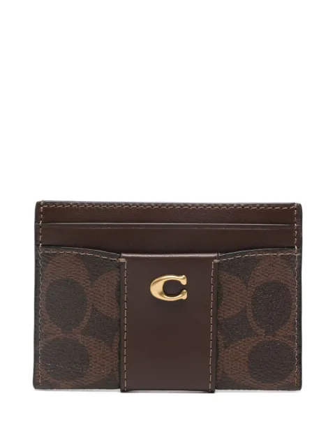 Coach Signature Canvas card holder