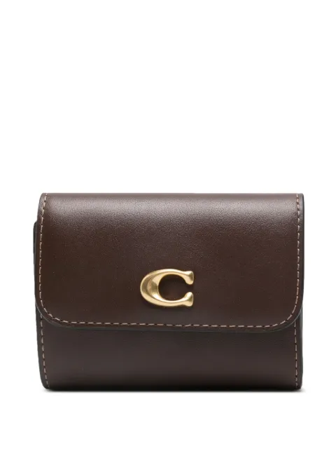 Coach logo-plaque fold wallet