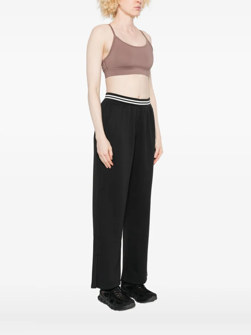 New Balance Racer-back Sports Bra In Pink