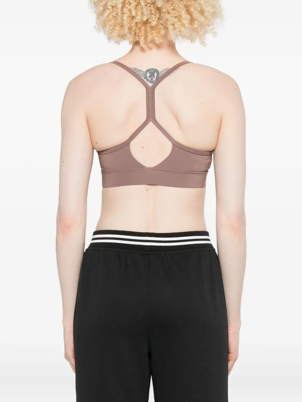 New Balance Racer-back Sports Bra In Pink