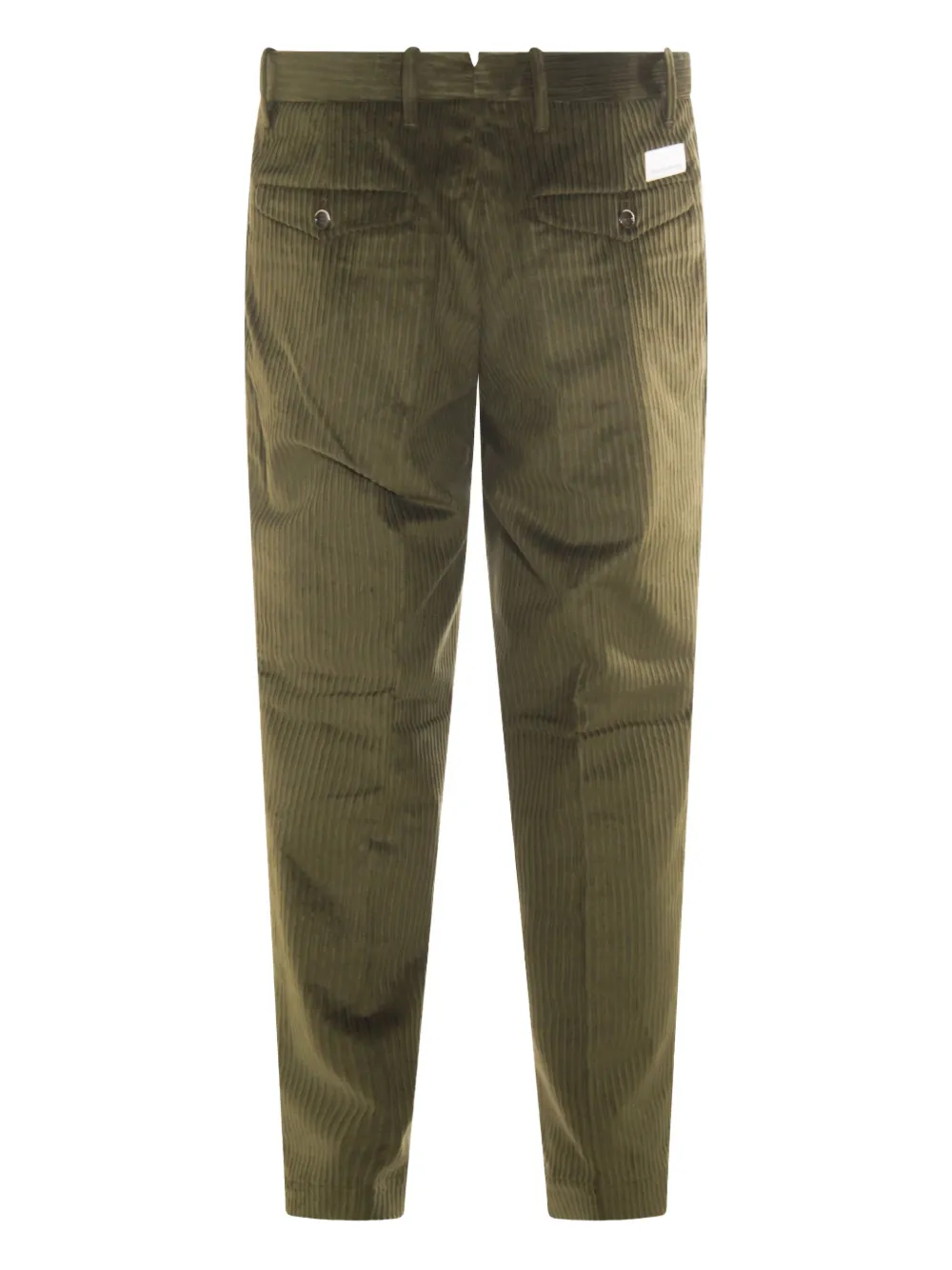 Nine In The Morning Dark Green Cotton Pants In Green