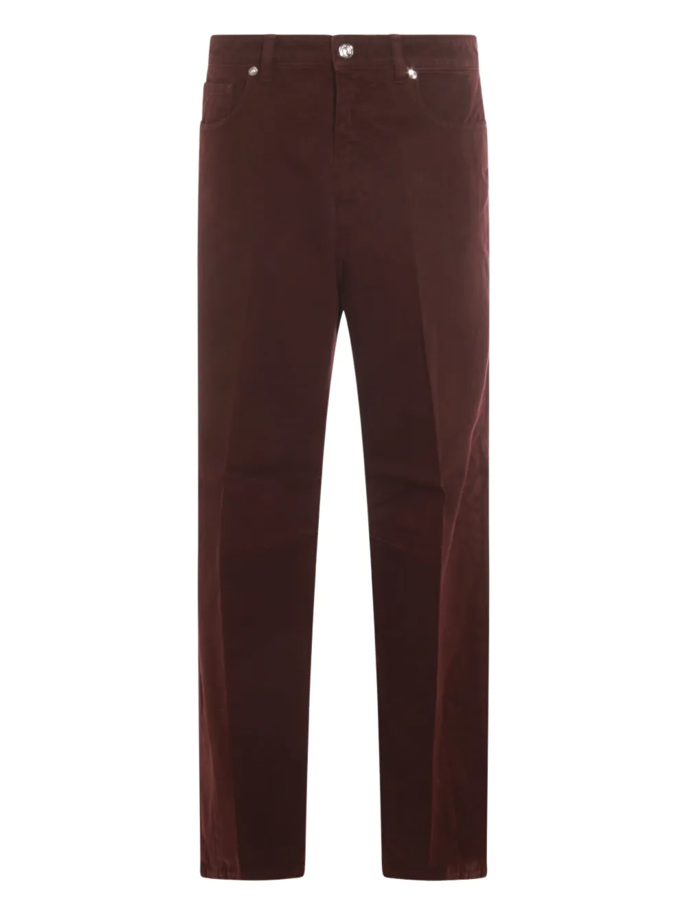 Nine In The Morning Five-pocket Jeans In Burgundy